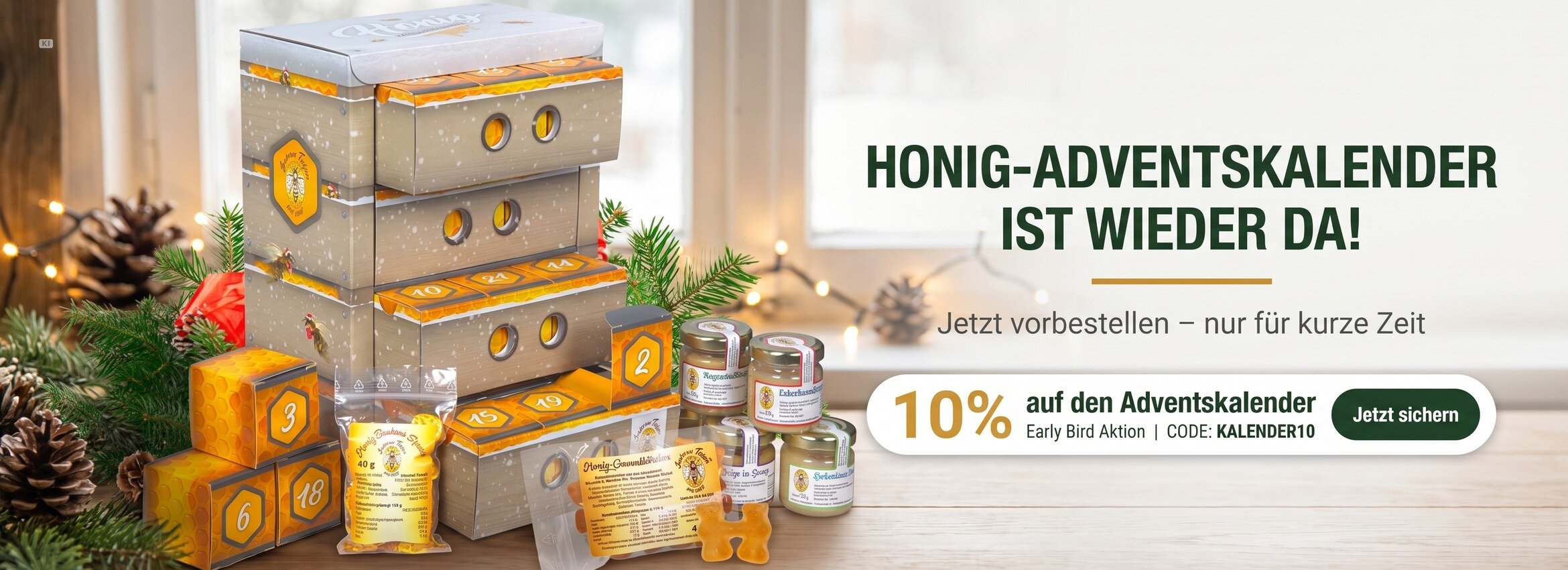 Honig Adsventskalender 10% Aktion
